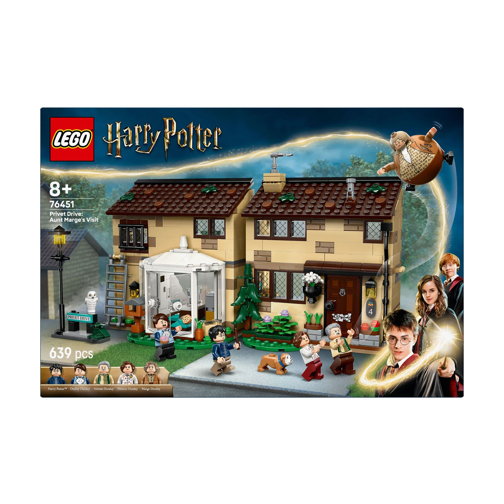 Конструктор LEGO Harry Potter Привіт-драйв: візит тітки Мардж, 639 деталей, від 8 років (76451)